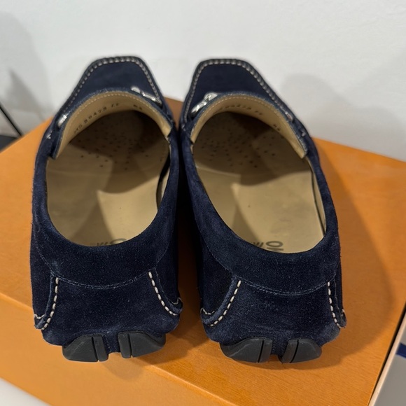 Men\'s Navy Suede Ferragamo Loafers main image 4